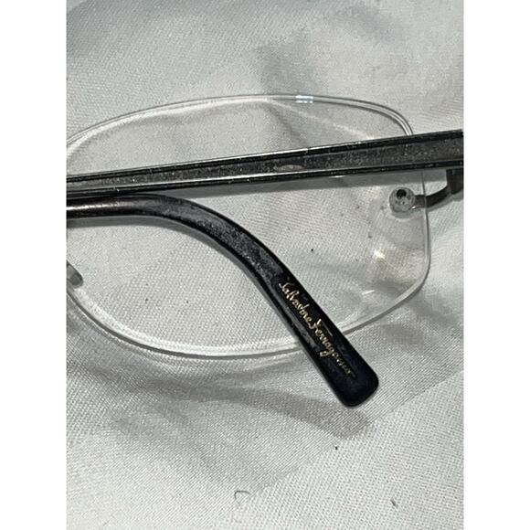 Salvatore Ferragamo 1597 Rimless Eyeglasses Frames Only 55-17 130 Made In Italy - Picture 3 of 10